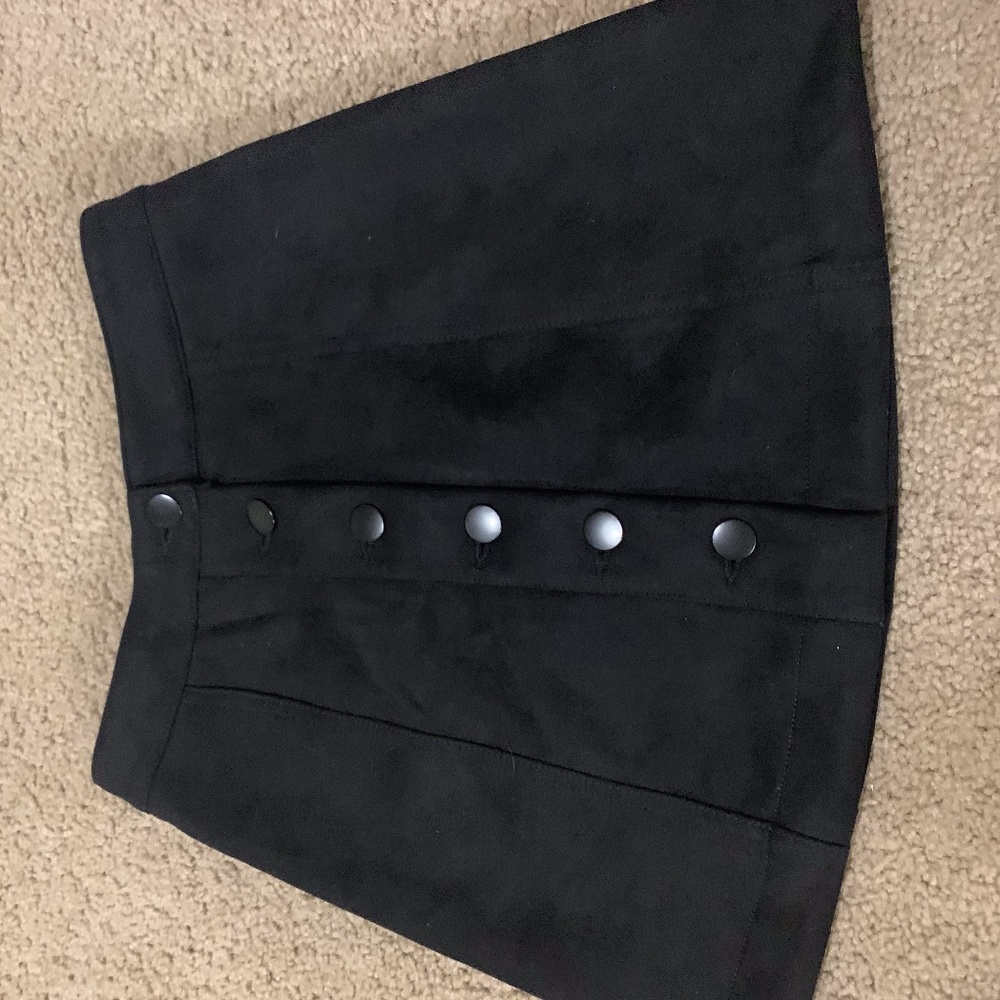 Black Suede Skirt